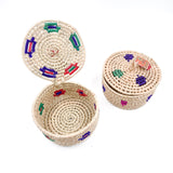 Alajeros tejidos a mano en palma Alajeros tejidos a mano en palma