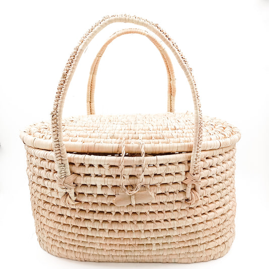 Bolsa oval de palma