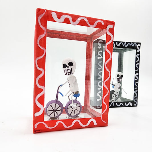 Cajita de la calaverita "El Ciclista"