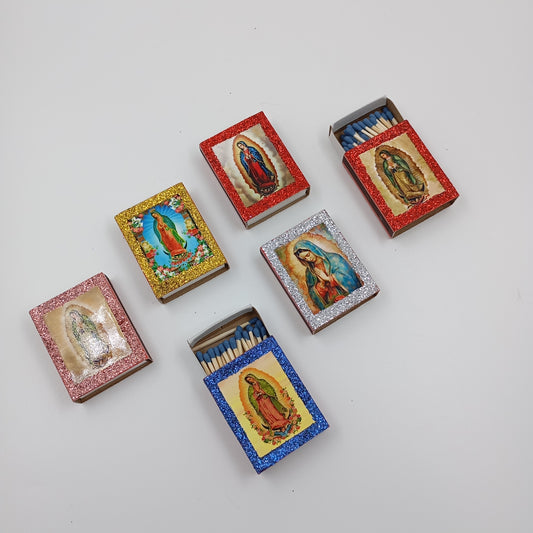 Cajita de cerillos – arte Kitsch mexicano con íconos pop