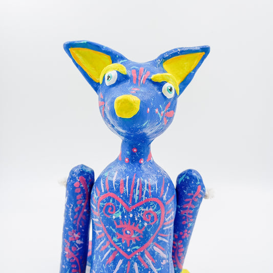 Muñeco Tlacuache articulado de cartón