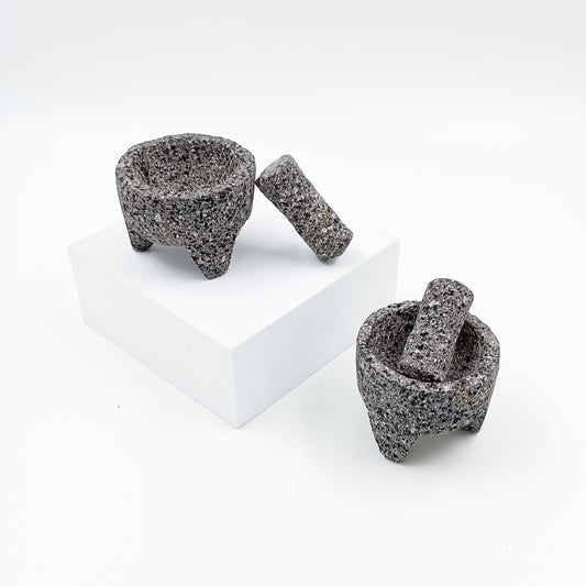 Artisan Volcanic Molcajete - Authentic Mexican Cuisine