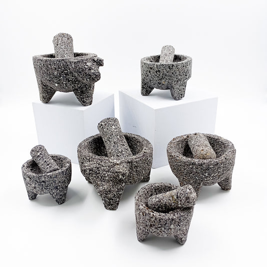 Artisan Volcanic Molcajete - Authentic Mexican Cuisine