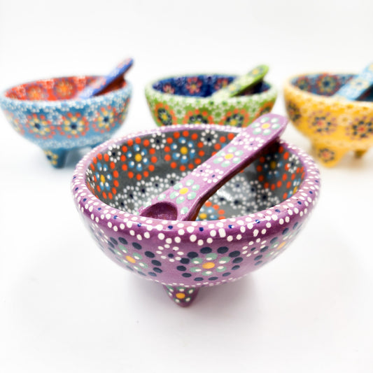 Salsera mini de barro capulineado