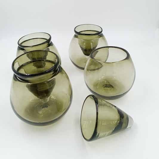 Tequilero enfriador - Set de 2 vasos de vidrio soplado