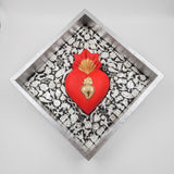 Nicho Corazón con Milagritos – Plata y Oro Nicho Corazón con Milagritos – Plata y Oro