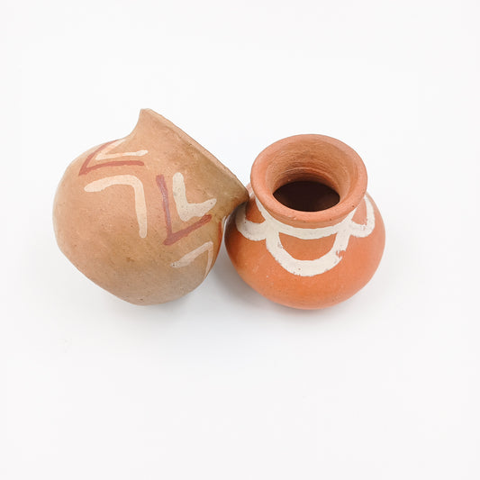 Ollas chicas de barro Tarahumara