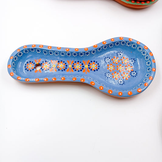 Porta cuchara de barro capulineado