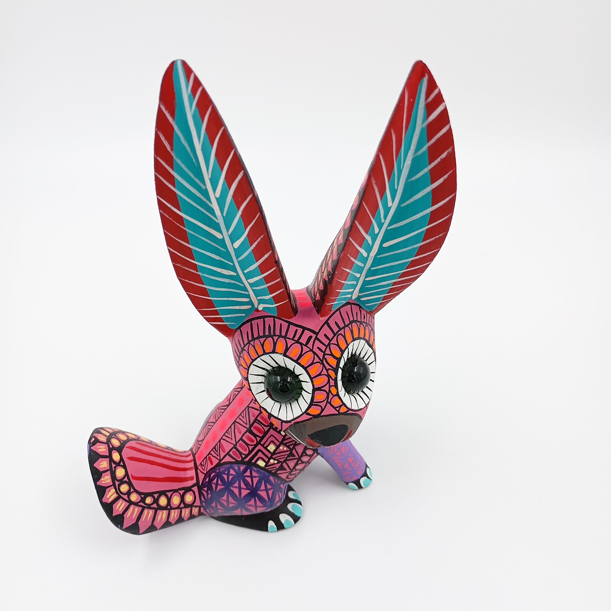 Alebrije conejo orejón morado