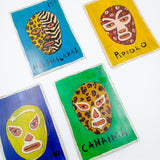 Arte Kitsch de Lucha Libre sobre lámina