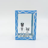 Cajita de la calaverita con su gato