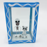 Cajita de la calaverita con su gato
