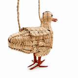 Bolsa gaviota tejida en palma
