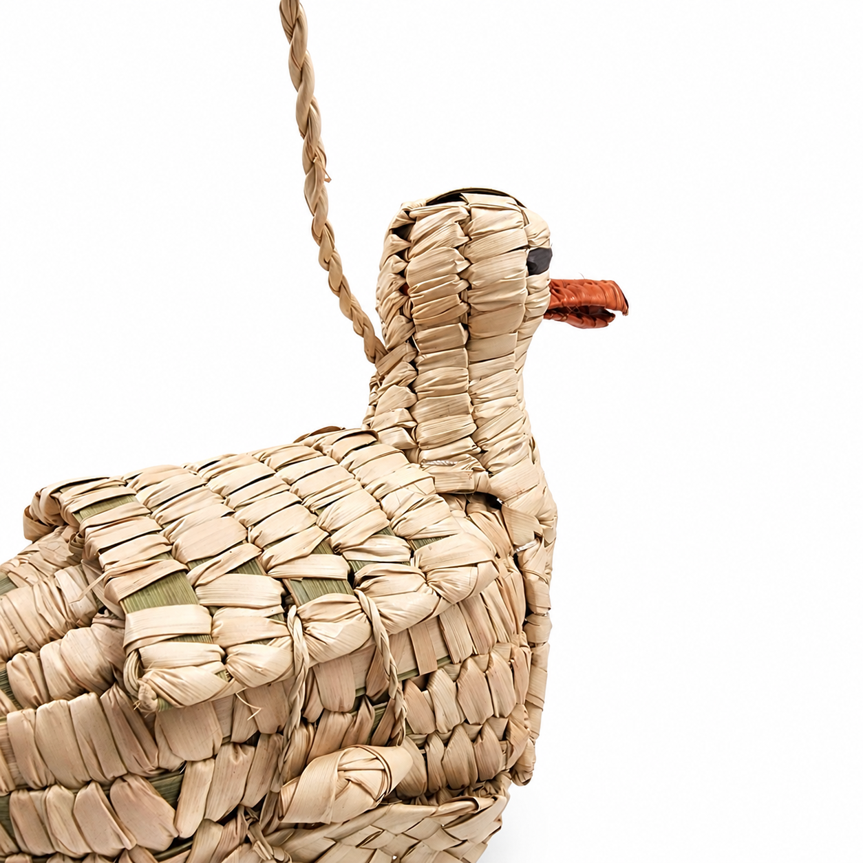 Bolsa gaviota tejida en palma