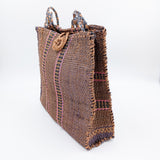 Bolsa artesanal de henequén hecha en Yucatán