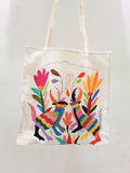 Tote bag with Otomí embroidery