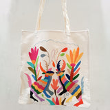 Tote bag with Otomí embroidery