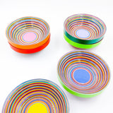 Set de 2 bowls botaneros de papel reciclado “Serpentina”