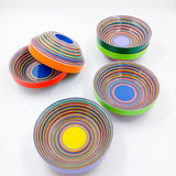 Set de 2 bowls botaneros de papel reciclado “Serpentina”