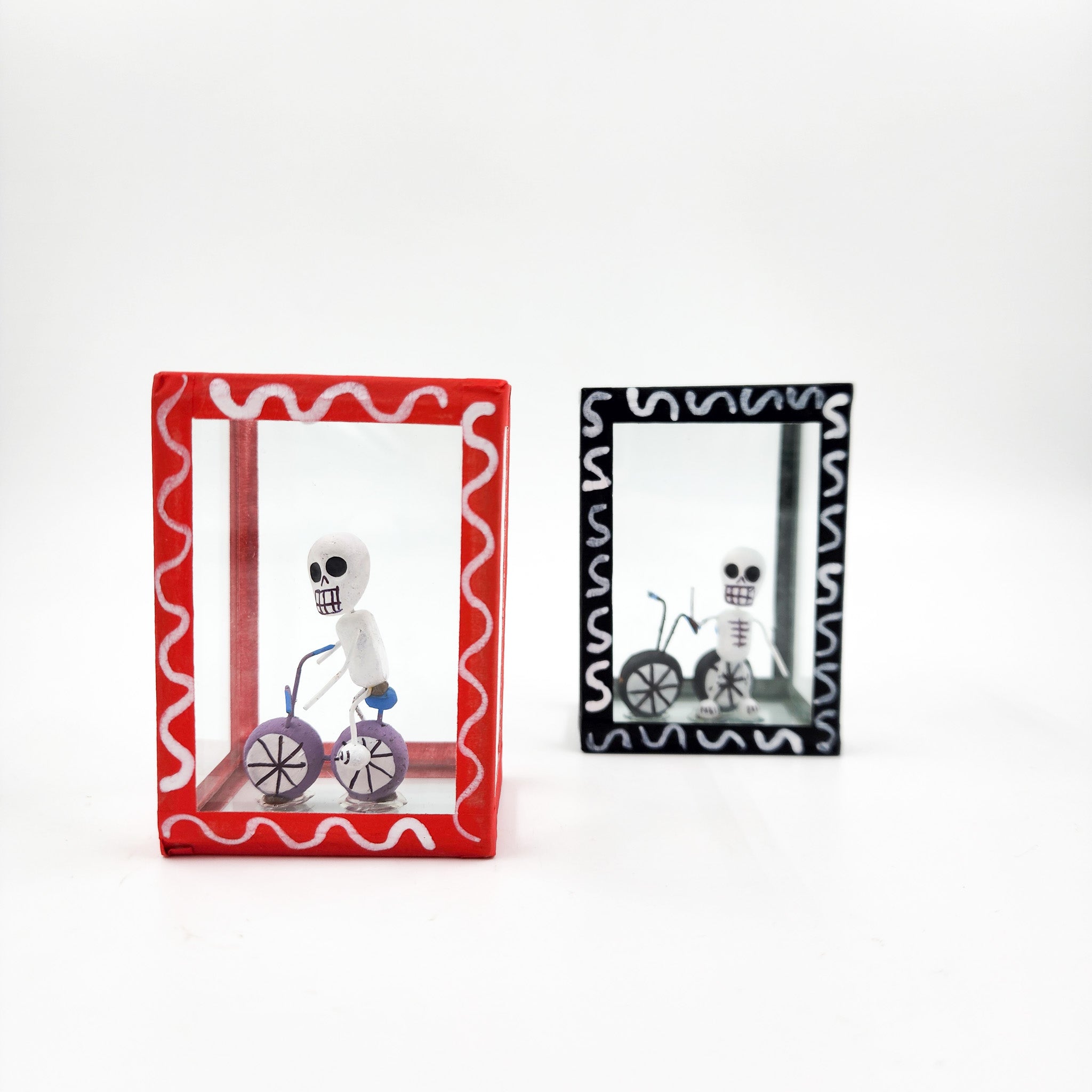 Cajita de la calaverita "El Ciclista"