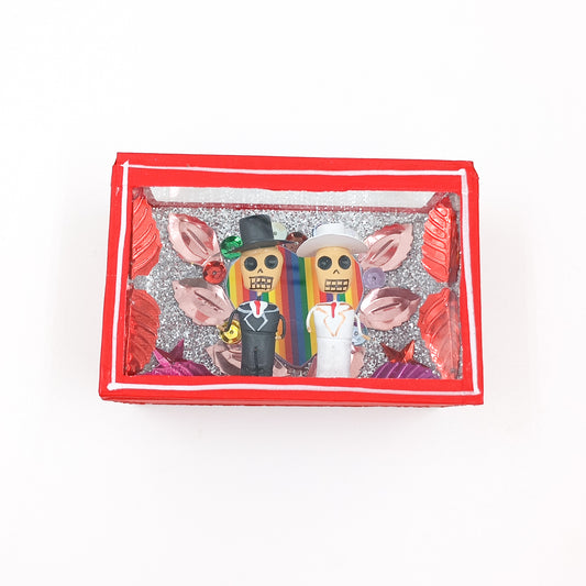 Cajita de calaveritas  LGBTQIA+ Parejas