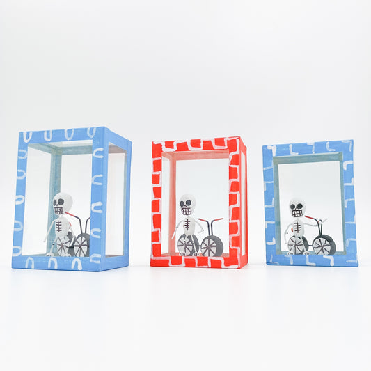 Cajita de la calaverita "El Ciclista"