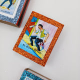 Cajita de cerillos – arte Kitsch mexicano con íconos pop
