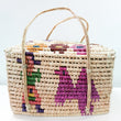 Large baskets woven from natural palm