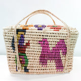 Large baskets woven from natural palm