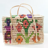 Large baskets woven from natural palm