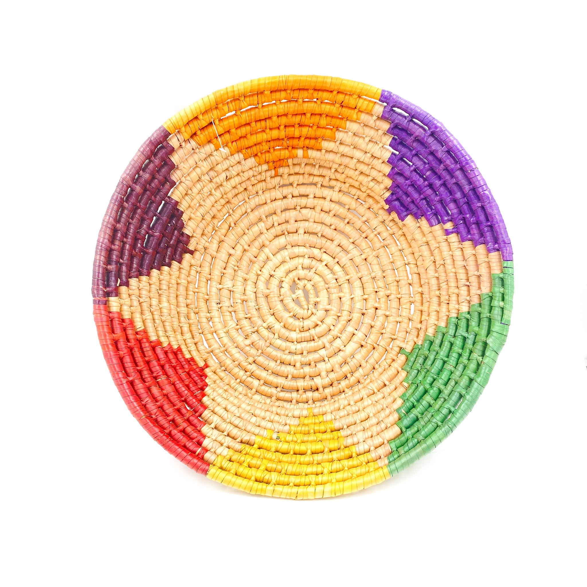 Fruit basket with colorful star in palm