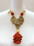 Backstrap woven necklace