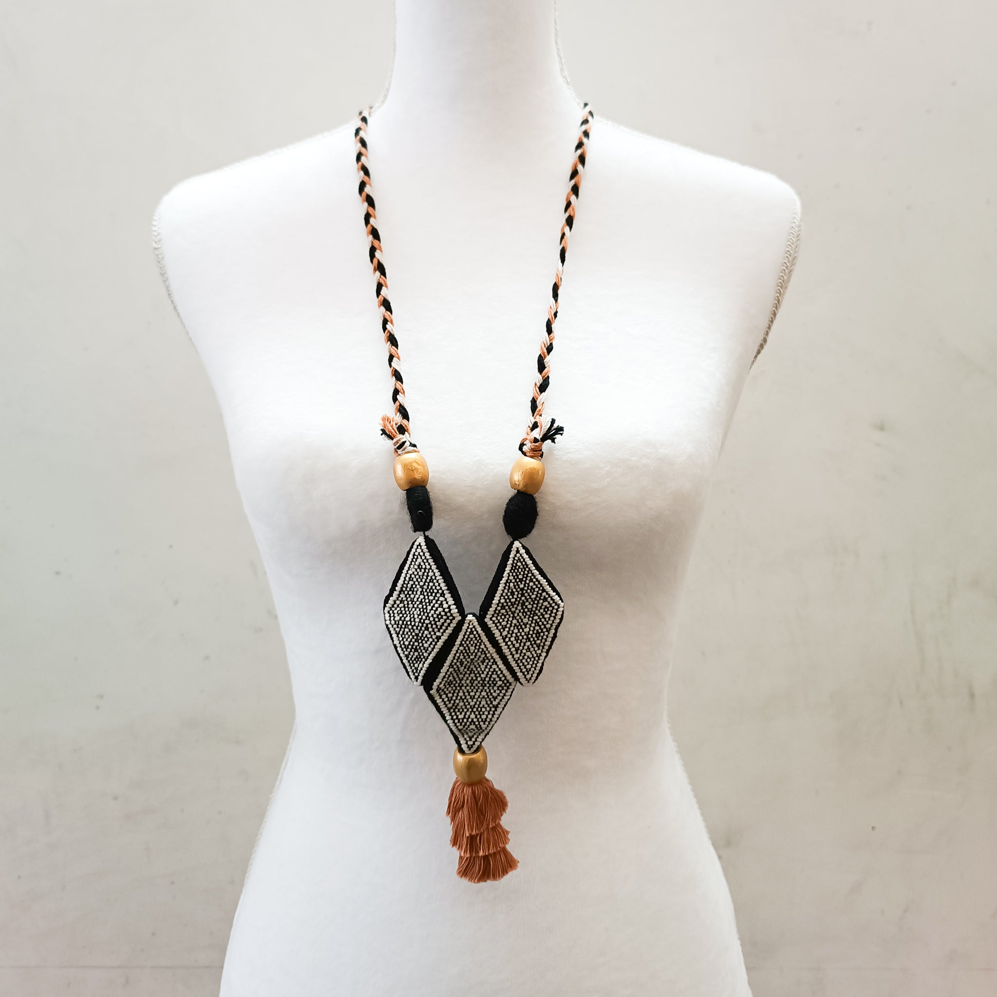 Backstrap woven necklace