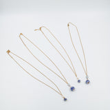 Collar Talavera y perla de río con cadena chapa de oro 14k