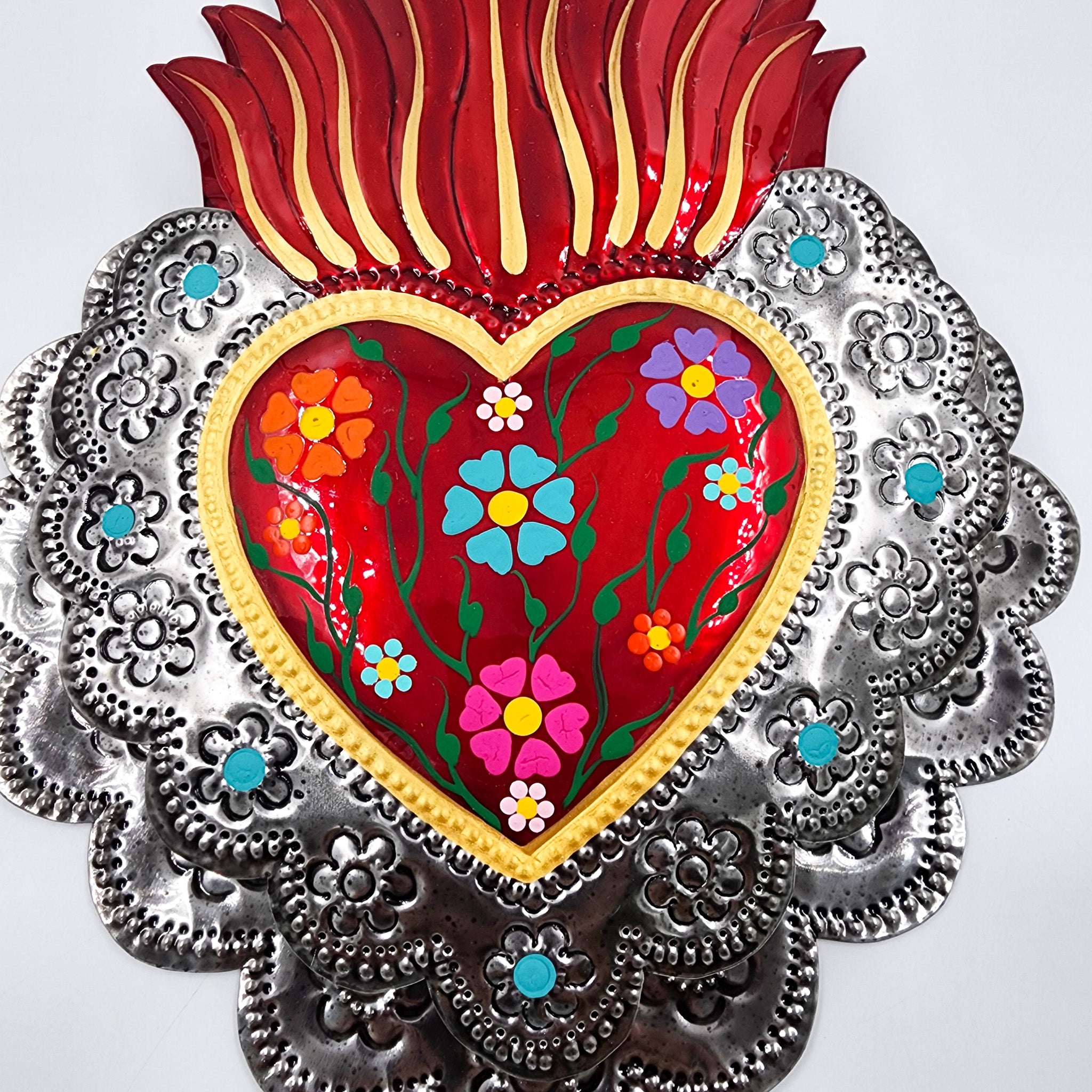Corazón Milagrito doble de hojalata