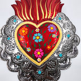 Corazón Milagrito doble de hojalata