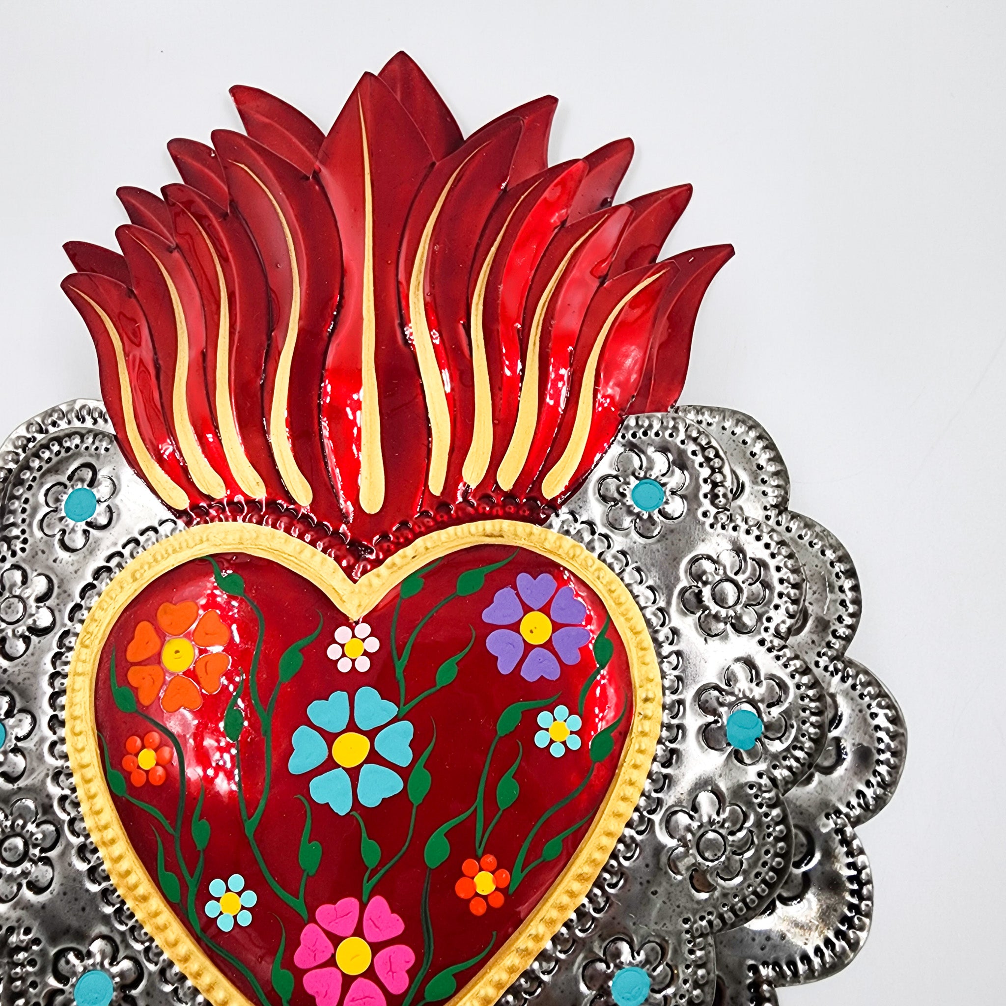 Corazón Milagrito doble de hojalata