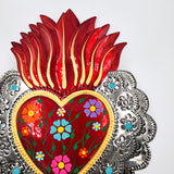 Corazón Milagrito doble de hojalata