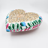 Corazón Grande con Milagritos y flores pintadas