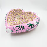 Corazón Grande con Milagritos y flores pintadas