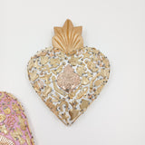 Corazones Milagrito grandes - Virgen y Sagrado Corazón