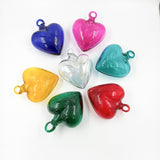 Corazones de vidrio soplado
