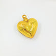Blown glass metallic hearts