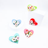 Corazones Milagrito de latón en colores pastel