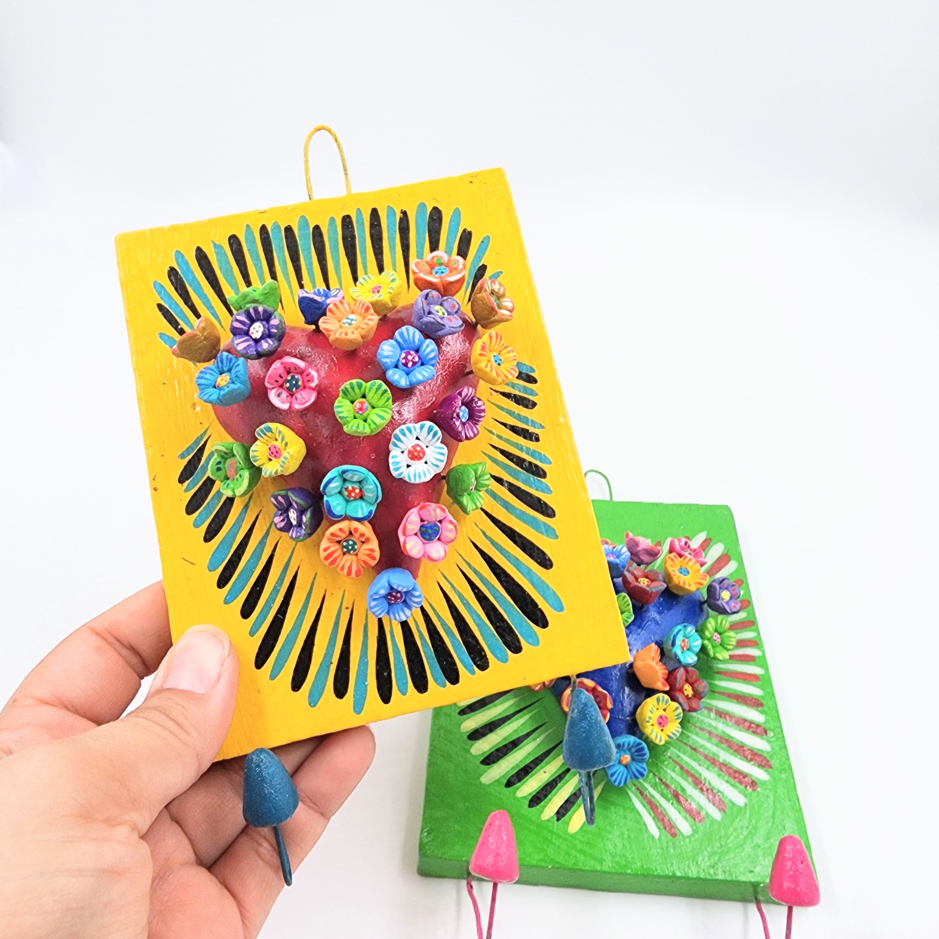 Cuadro corazón de Barro Betus artesanal
