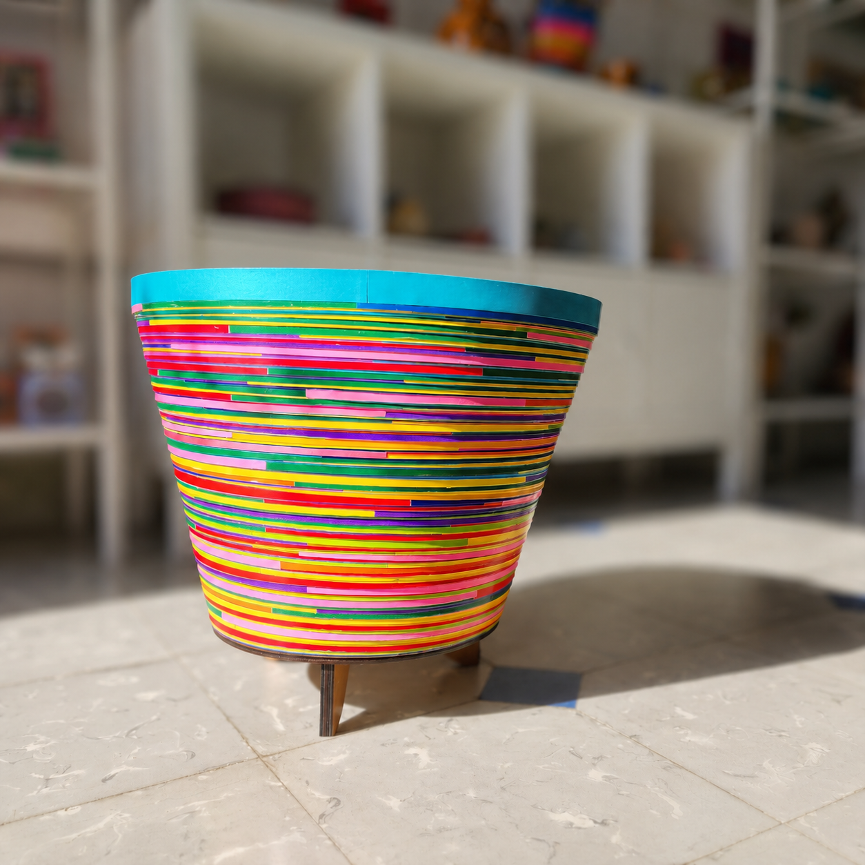 Cubremaceta “Serpentina” multicolor