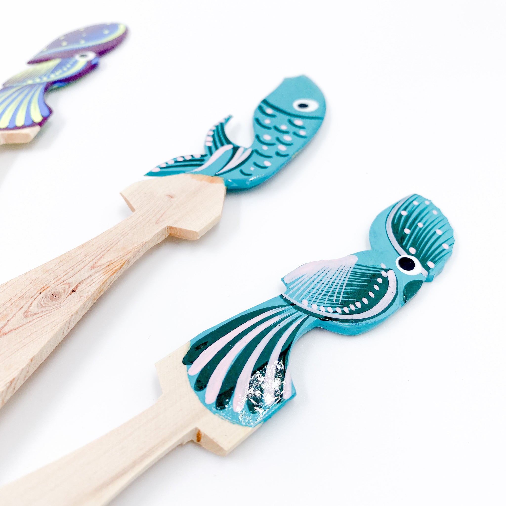 Handmade Wooden Spoons with Hand Painted Alebrijes