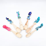 Handmade Wooden Spoons with Hand Painted Alebrijes