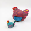 Set de gallinas Alebrije - mamá e hija