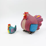 Set de gallinas Alebrije - mamá e hija